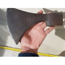 1.75 lbs VINTAGE FRENCH FORGED AXE HEAD SIGNED