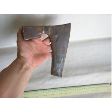 1,90 lbs. ANTIQUE EXTR RARE HEWING BEARDED STEEL AXE HEAD - OLD