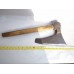 2.62 lbs. ANTIQUE EXTR RARE HEWING BEARDED STEEL AXE - OLD VIKIN