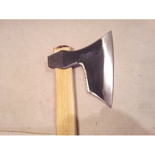 ※ Small bearded axe hatchet Viking type with handle RARE SHAPE!!! 