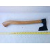 Viking type small bearded axe / hatchet with handle - RARE SHAPE